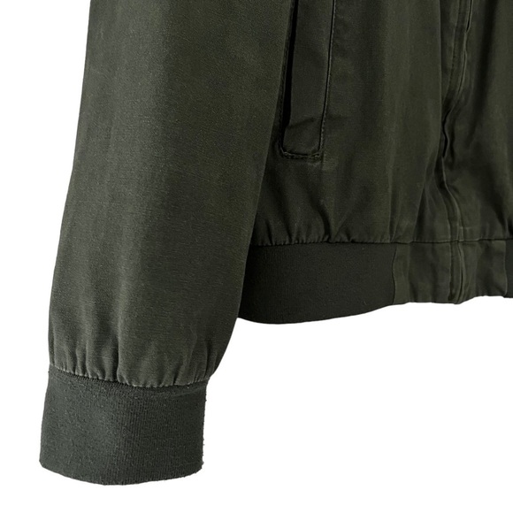 Brandy Melville Jacket Medium Full Zip Army Green - Picture 4 of 6